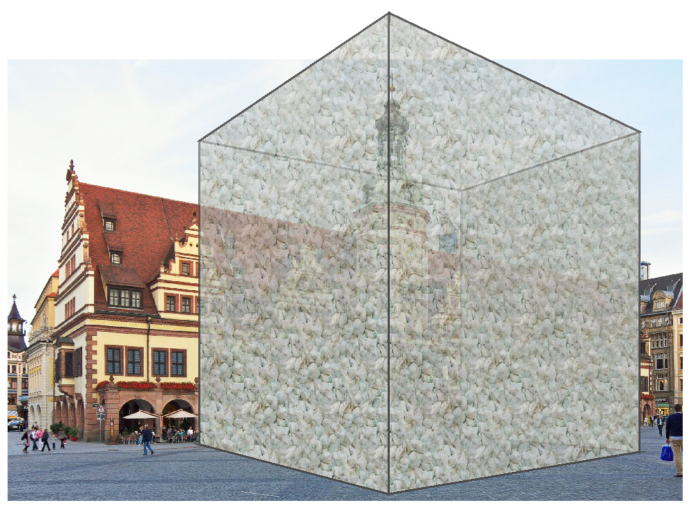 Bild: Wegwerfwindelverbrauch Leipzig pro Jahr im Gröenvergleich mit dem Alten Rathaus Leipzig
